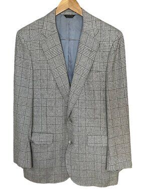 Vintage Corbin LTD Nordstrom Glen Plaid Blazer Wool Sport Coat Mens 40R 90s
